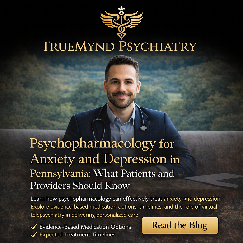 Psychopharmacology for Anxiety and Depression in Pennsylvania: What Patients and Providers Should Know